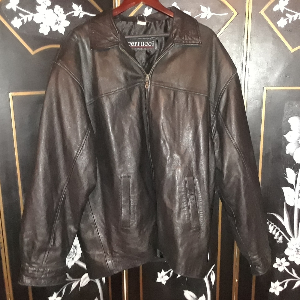 Men's Black leather Jacket